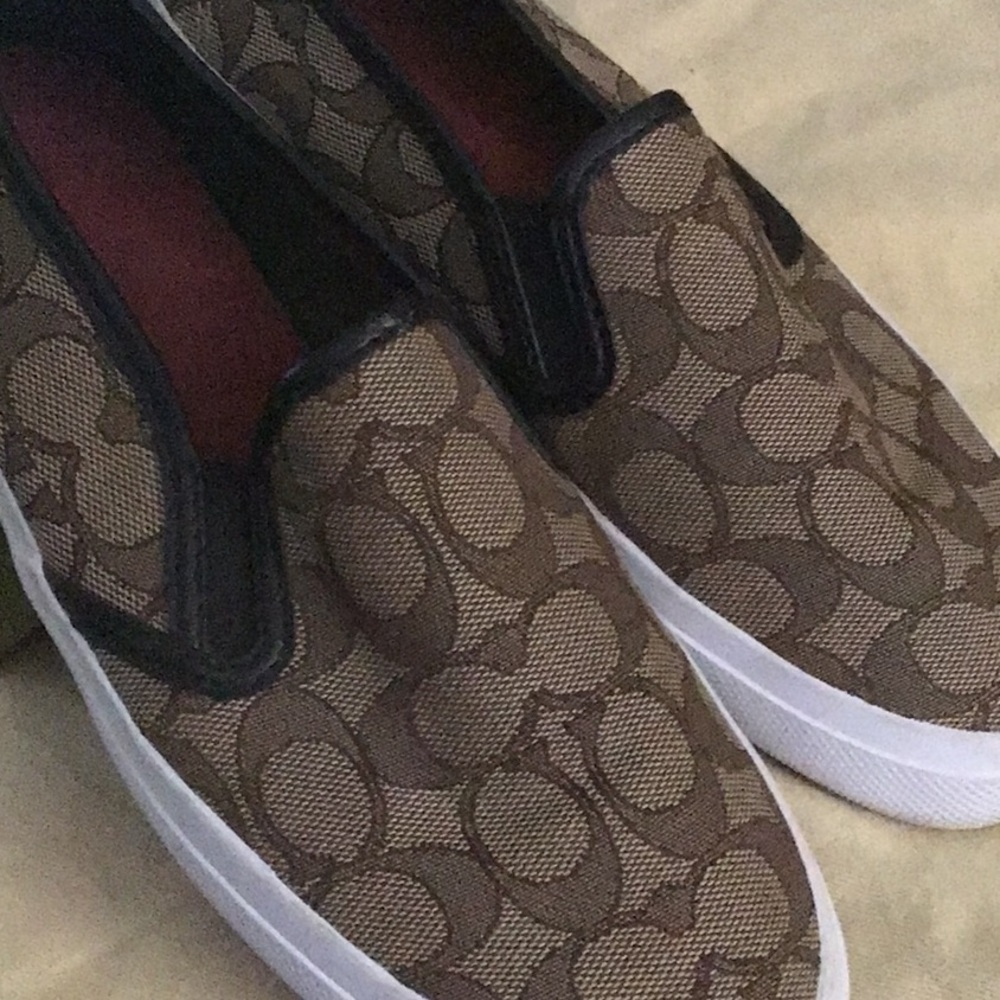 Coach slide on loafers
